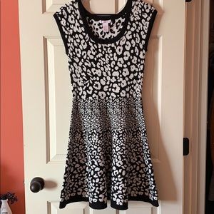 Candie’s Black and White Cheetah Print Dress